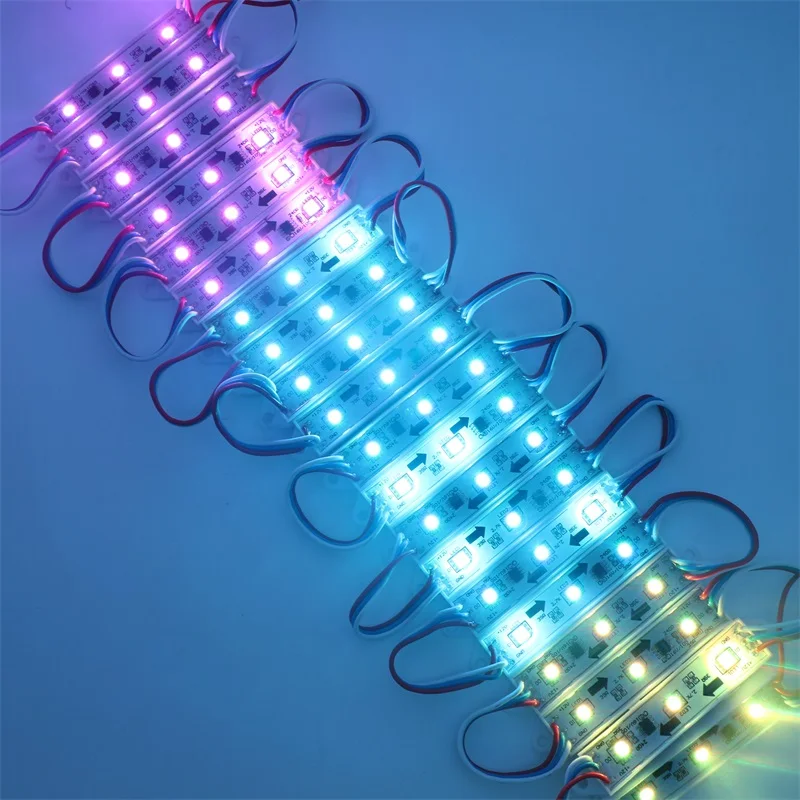 SZYOUMY WS2811 RGB LED Module SMD 5050 LED Backlight Back Light For Sign SMD5050 DC12V 3 Led 0.72W WS 2811 IP65 Waterproof
SZYOUMY WS2811 RGB LED Module SMD 5050 LED Backlight Back Light For Sign SMD5050 DC12V 3 Led 0.72W WS 2811 IP65 Waterproof
