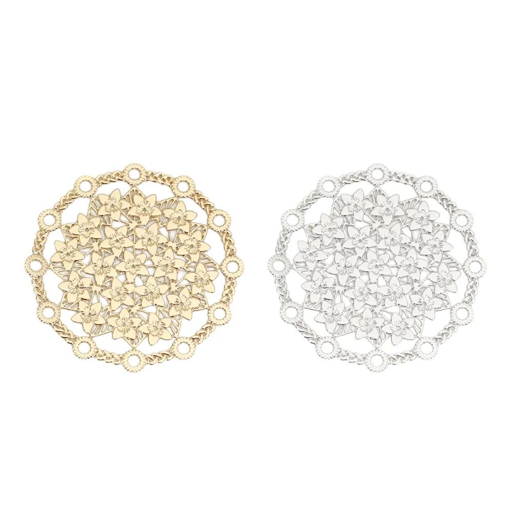 DoreenBeads модное Филигранное тиснение на железной основе, разъемы круглые серебристые золотые цветы DIY Подвески диаметром 29 мм, 10 шт.
DoreenBeads модное Филигранное тиснение на железной основе, разъемы круглые серебристые золотые цветы DIY Подвески диаметром 29 мм, 10 шт.