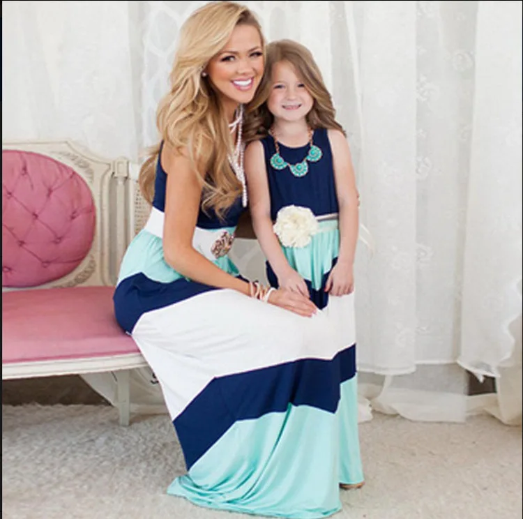 Розничная продажа! Платье для мамы и дочки новинка 2016 года платья модная одежда