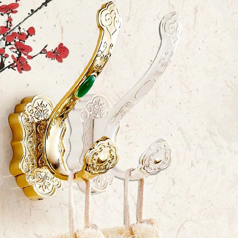 Multiple Choices Luxury Robe Hooks Wall Mounted Brass Coat Hook For Bathroom/Kitchen With 22 Colors Jade Cloth Hook A08-621
Multiple Choices Luxury Robe Hooks Wall Mounted Brass Coat Hook For Bathroom/Kitchen With 22 Colors Jade Cloth Hook A08-621