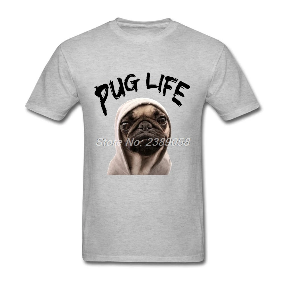 Мужские футболки с коротким рукавом Pug Life ретро хипстерская футболка роскошные