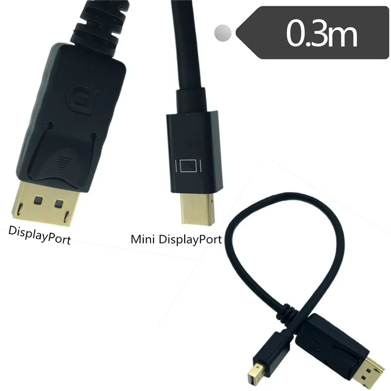 Mini DP Male to DisplayPort dp Male Cable Line Adapter Extension Cord for PC TV 30cm
Mini DP Male to DisplayPort dp Male Cable Line Adapter Extension Cord for PC TV 30cm