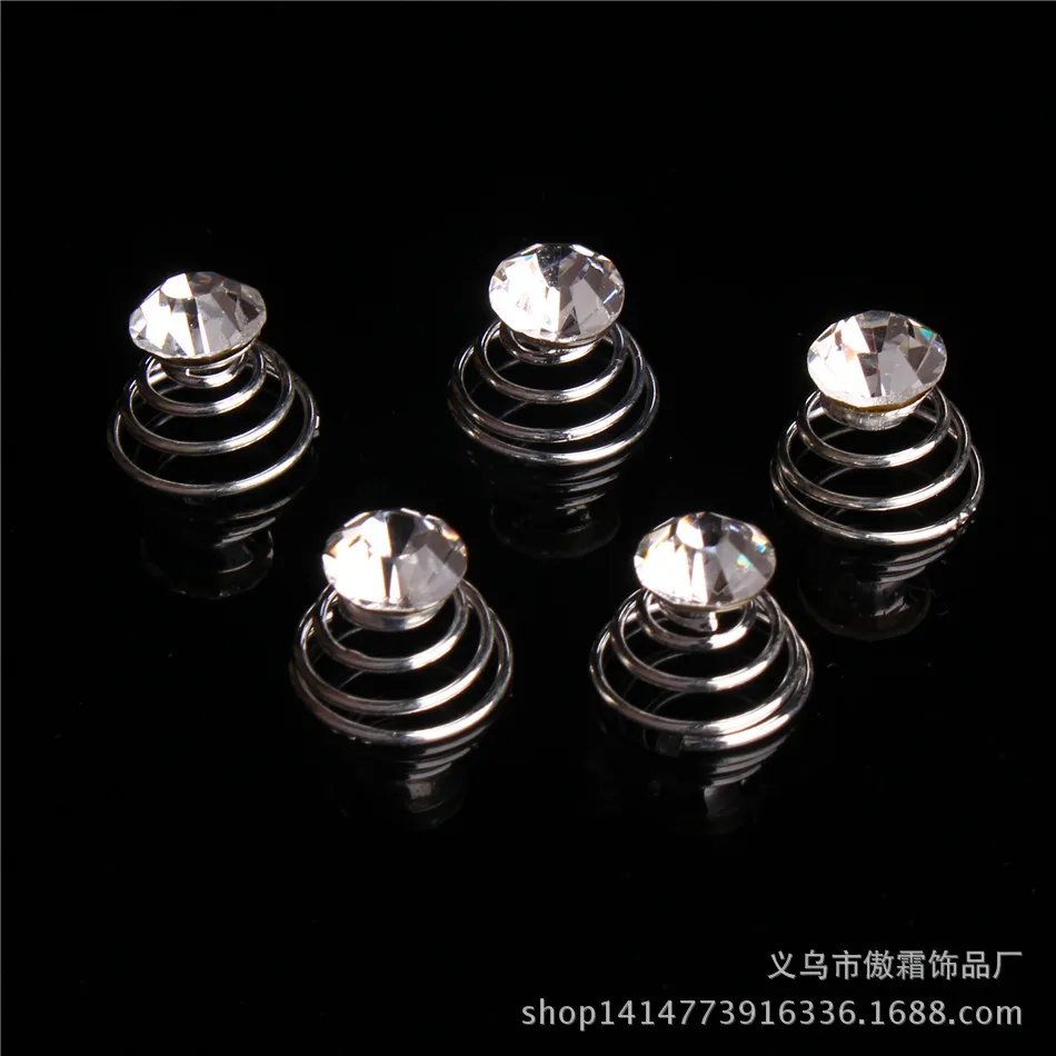 Factory direct selling wedding bride headdress Rhinestone spiral clip hair wholesale
Factory direct selling wedding bride headdress Rhinestone spiral clip hair wholesale