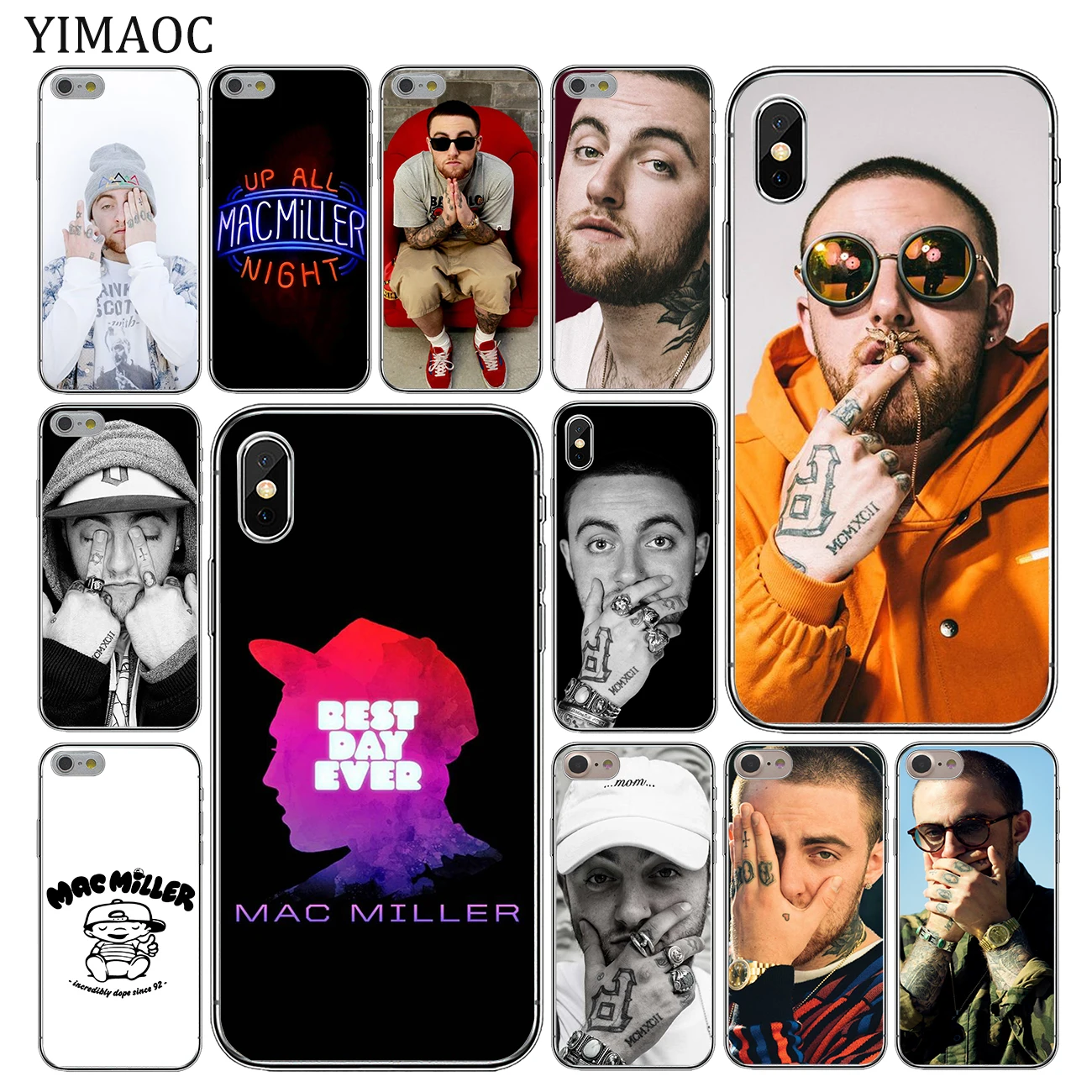 YIMAOC Macs Miller Мягкий силиконовый чехол для Apple iPhone 11 Pro X XR XS Max 6 6S 7 8 Plus 5 5S SE 10 TPU чехлы