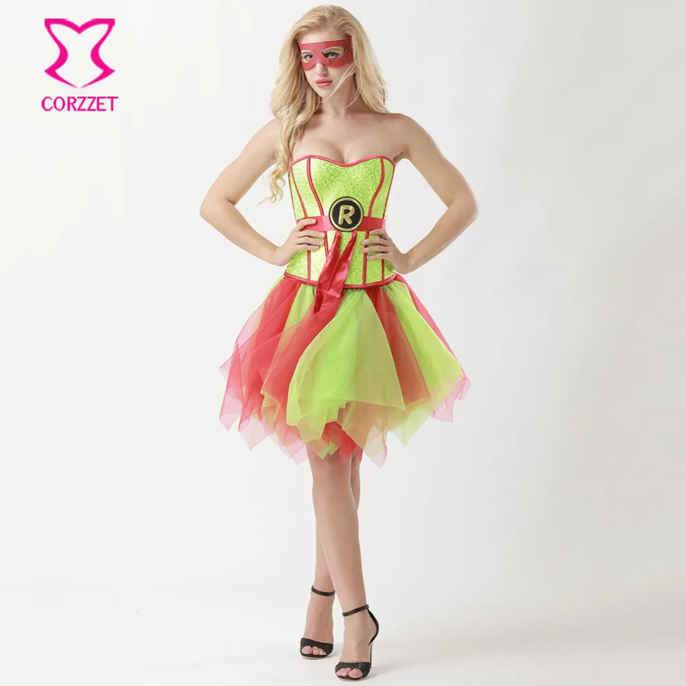 Supergirl Fancy Dress Sequins Corset Skirt Mask Burlesque Outfits Anime Cosplay Robin Superhero Costume Halloween Sexy Costumes
Supergirl Fancy Dress Sequins Corset Skirt Mask Burlesque Outfits Anime Cosplay Robin Superhero Costume Halloween Sexy Costumes