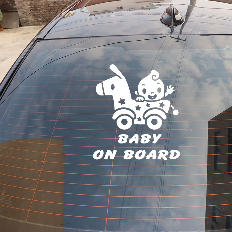 YJZT 15.2X16.7CM BABY ON BOARD Funny Cartoon Car Sticker Window Bumper Decoration Decals C25-0146
YJZT 15.2X16.7CM BABY ON BOARD Funny Cartoon Car Sticker Window Bumper Decoration Decals C25-0146