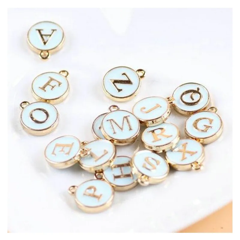 10pcs/lot 12*15mm 4 Colors Round Shape Two-side 26 Alphabet English Letters Tag Alloy Enamel Charms DIY Jewelry Accessories
10pcs/lot 12*15mm 4 Colors Round Shape Two-side 26 Alphabet English Letters Tag Alloy Enamel Charms DIY Jewelry Accessories