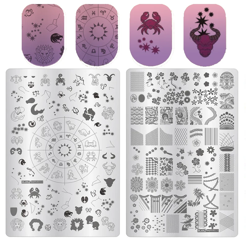 Nail Stamping Plates 12 Constellations Libra Flower Fujiman Pattern DIY Manicure Template Stencil Stamping Plate 9.5*14.5cm
Nail Stamping Plates 12 Constellations Libra Flower Fujiman Pattern DIY Manicure Template Stencil Stamping Plate 9.5*14.5cm