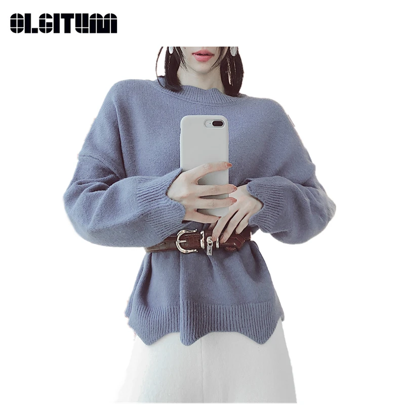 New 2020 Winter/Autumn Women Solid Blend Lace Half High Collar Ladies Slim Sweater Personality Cuff Long-sleeved Wave Hem Female
New 2020 Winter/Autumn Women Solid Blend Lace Half High Collar Ladies Slim Sweater Personality Cuff Long-sleeved Wave Hem Female