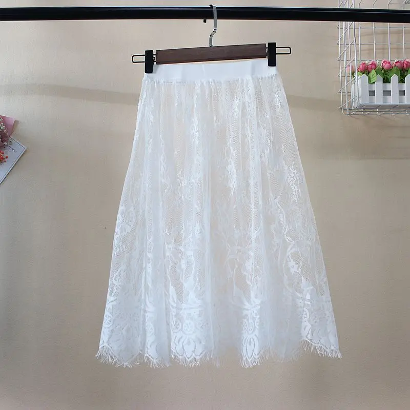 Summer lace mesh skirt women tulle sexy beach cover up bodycon Pencil elegant transparent a line black white short mini Skirt
Summer lace mesh skirt women tulle sexy beach cover up bodycon Pencil elegant transparent a line black white short mini Skirt