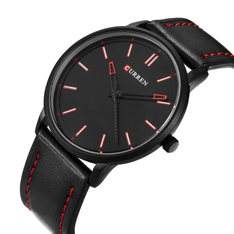 CURREN 2018 Fashion Clock Thin Case Black Red Leather Men's Quartz Watches Creative Watches Top Brand Luxury Waterproof
CURREN 2018 Fashion Clock Thin Case Black Red Leather Men's Quartz Watches Creative Watches Top Brand Luxury Waterproof