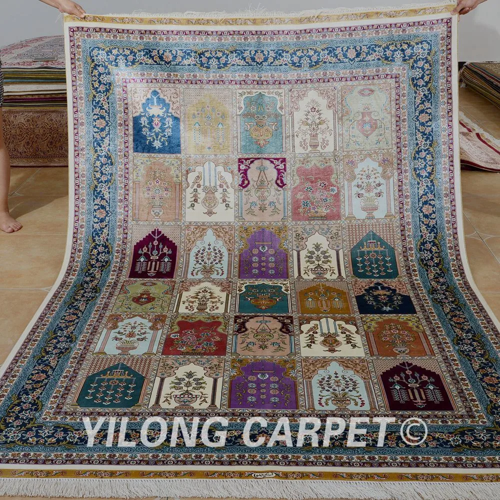 

Yilong 5,5 'x 8' персидский ковер прямоугольник vantage четыре сезона ручной работы турецкие ковры (0787)