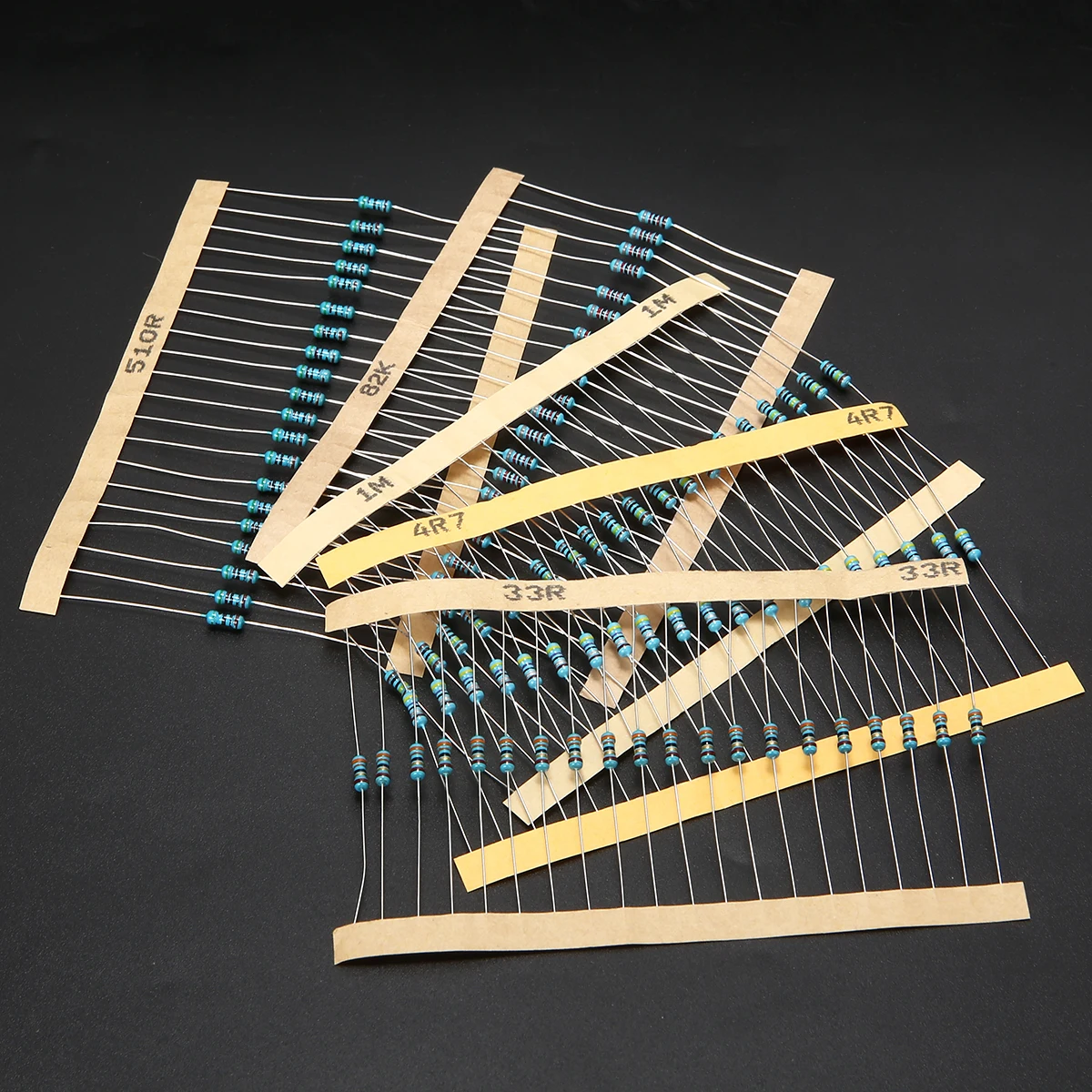 2000pcs/set 100 Values 1/4W Metal Film Resistor 1 ohm - 1M ohm Resistors Resistance Assortment Kit High Precision
2000pcs/set 100 Values 1/4W Metal Film Resistor 1 ohm - 1M ohm Resistors Resistance Assortment Kit High Precision