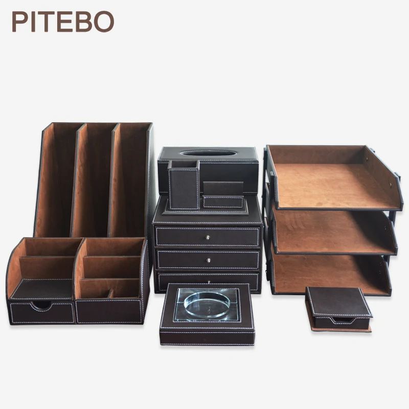 PITEBO Business leather desktop multifunctional penholder creative fashion Korea office supplies stationery special suit
PITEBO Business leather desktop multifunctional penholder creative fashion Korea office supplies stationery special suit