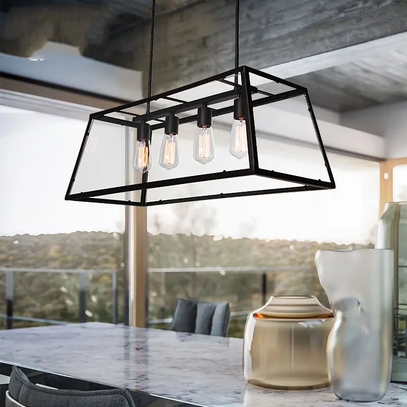 Archaistic transparent Acrylic box lampshade retro loft vintage pendant lamp dinning room restaurant light
Archaistic transparent Acrylic box lampshade retro loft vintage pendant lamp dinning room restaurant light