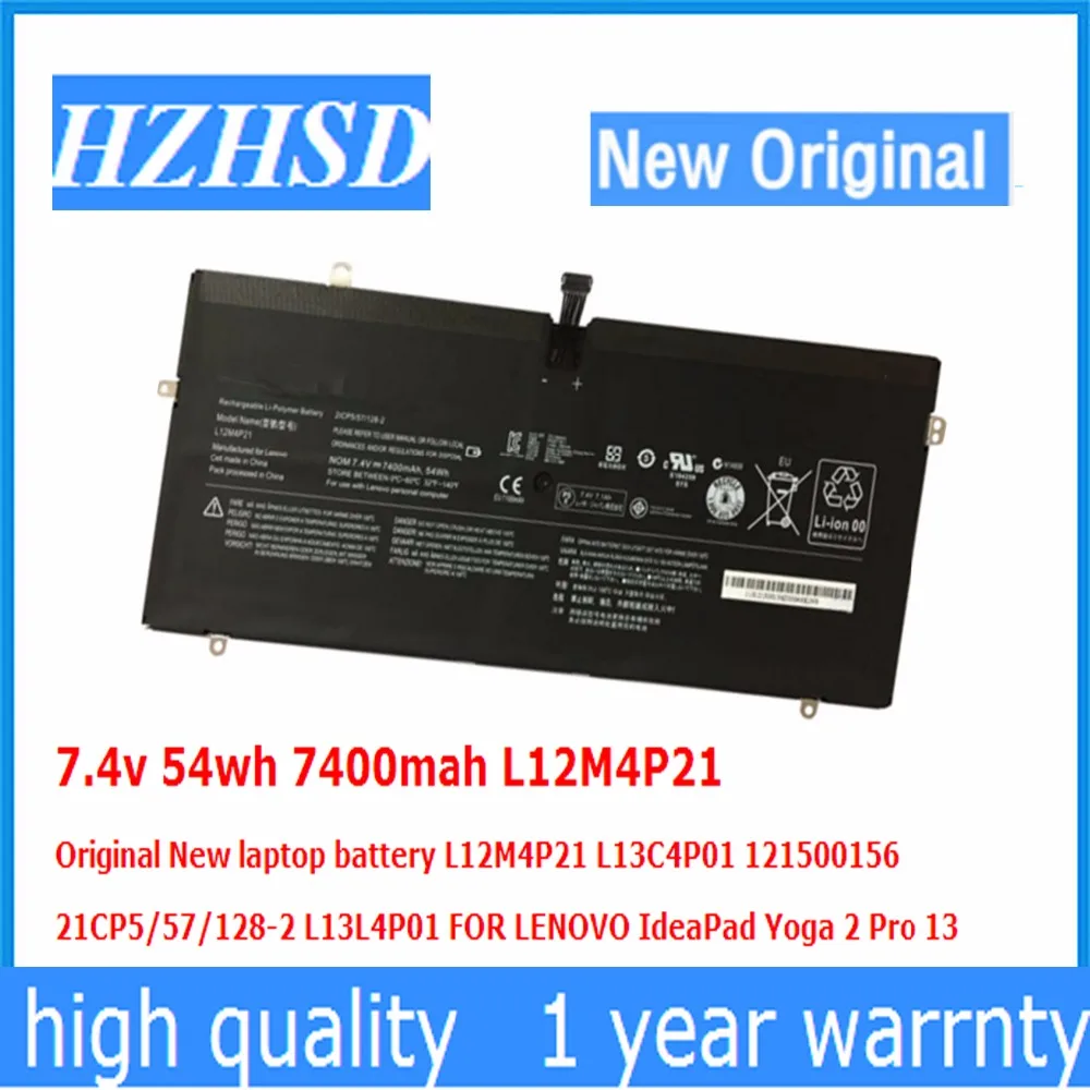 7.4v 54wh 7400mah L12M4P21 Original New laptop battery L12M4P21 L13C4P01 121500156 L13L4P01 FOR LENOVO IdeaPad Yoga 2 Pro 13
7.4v 54wh 7400mah L12M4P21 Original New laptop battery L12M4P21 L13C4P01 121500156 L13L4P01 FOR LENOVO IdeaPad Yoga 2 Pro 13
