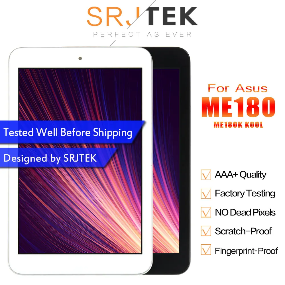 8" For Asus MeMO Pad 8 ME180 ME180A K00L Digitizer Touch Screen with LCD Display Matrix Panel Tablet PC Assembly with Frame
8" For Asus MeMO Pad 8 ME180 ME180A K00L Digitizer Touch Screen with LCD Display Matrix Panel Tablet PC Assembly with Frame