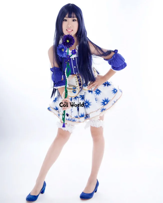 Love Live School Idol Project Sonoda Umi платье топ с цветочным рисунком наряд для униформы костюмы