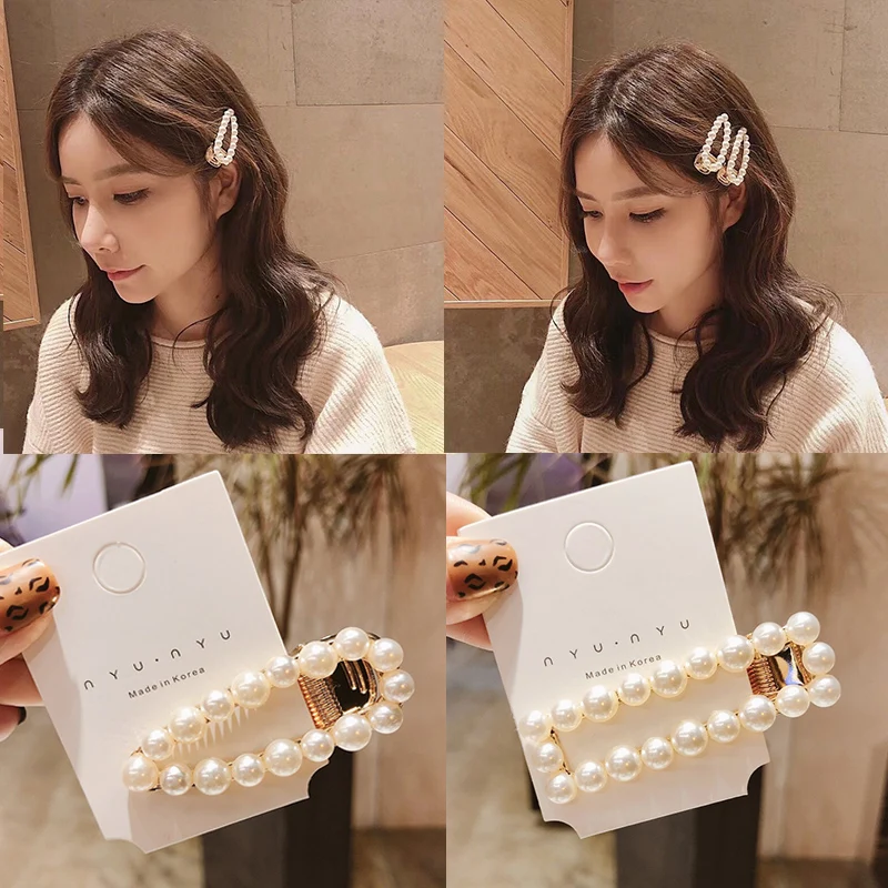 Fashion pearl Hairpins Women Girls Hair Clips Accessories exquisite Elegant Hair Clamp Claw Barrette Hairgrip Headwear Ornaments
Fashion pearl Hairpins Women Girls Hair Clips Accessories exquisite Elegant Hair Clamp Claw Barrette Hairgrip Headwear Ornaments