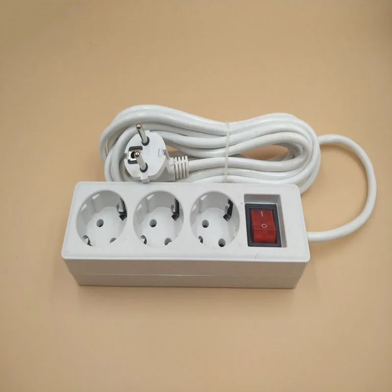 5M Extension Cord Socket EU Plug 3 Jack / 4 Jack / 5 Jack 250V Power Strip Home Electronics Table Sockets Network filter
5M Extension Cord Socket EU Plug 3 Jack / 4 Jack / 5 Jack 250V Power Strip Home Electronics Table Sockets Network filter