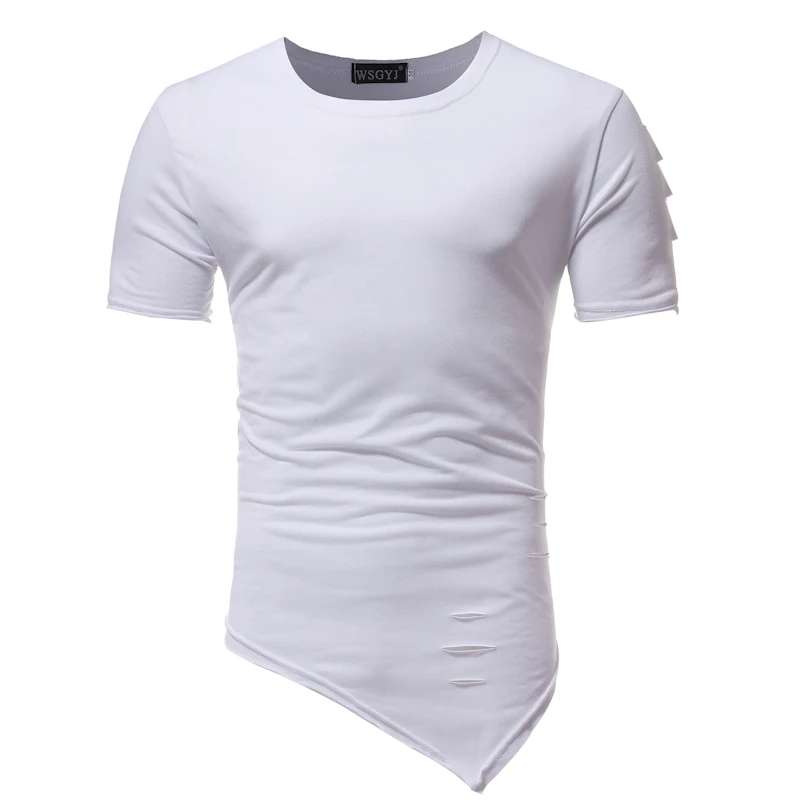 Men's short Sleeve T-Shirt Tops Tees 2018 New Hole coat top Men Pure color T-Shirt Casual bottoming shirt
Men's short Sleeve T-Shirt Tops Tees 2018 New Hole coat top Men Pure color T-Shirt Casual bottoming shirt