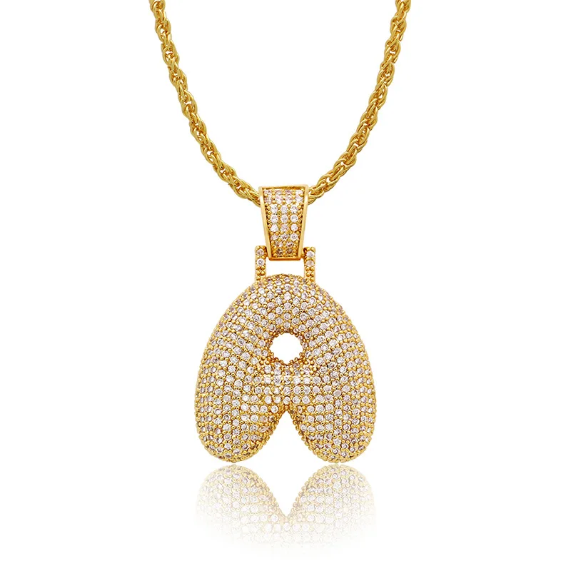 OMYFUN DIY Bubble Letter A-Z Pendant Necklace Gold Filled Initials Full CZ Paved Alphabet Letters Necklaces & Pendants Bijoux
OMYFUN DIY Bubble Letter A-Z Pendant Necklace Gold Filled Initials Full CZ Paved Alphabet Letters Necklaces & Pendants Bijoux