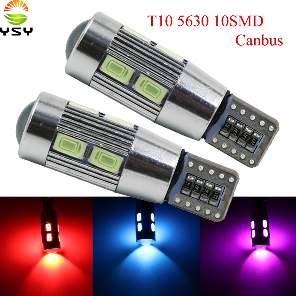 YSY 200x T10 5630 10smd W5W Car LED Turn Signal Bulb Canbus Auto Interior Dome Reading Light Wedge Side Parking Reverse Brake
YSY 200x T10 5630 10smd W5W Car LED Turn Signal Bulb Canbus Auto Interior Dome Reading Light Wedge Side Parking Reverse Brake
