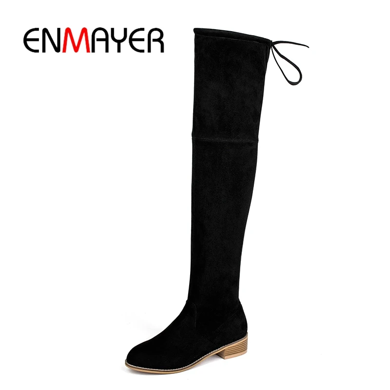 ENMAYER Round Toe Kid Suede Over-the-Knee Slip-On Botas Mujer Boots Women Shoes Woman Snow Boots Size34-39 ZYL1641
ENMAYER Round Toe Kid Suede Over-the-Knee Slip-On Botas Mujer Boots Women Shoes Woman Snow Boots Size34-39 ZYL1641