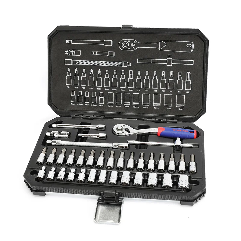WORKPRO 35PC Tool Set Home Instruments Set of Tools for Car Repair Tools 1/4" Dr. Socket Set Ratchet Wrench
WORKPRO 35PC Tool Set Home Instruments Set of Tools for Car Repair Tools 1/4" Dr. Socket Set Ratchet Wrench