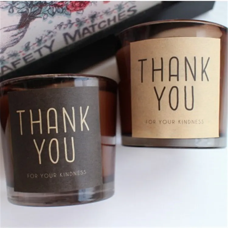 180pcs/lot Black and kraft paper Square "thank you" seal sticker cup gift box sticker baking package cake box decoration 4.5cm
180pcs/lot Black and kraft paper Square "thank you" seal sticker cup gift box sticker baking package cake box decoration 4.5cm
