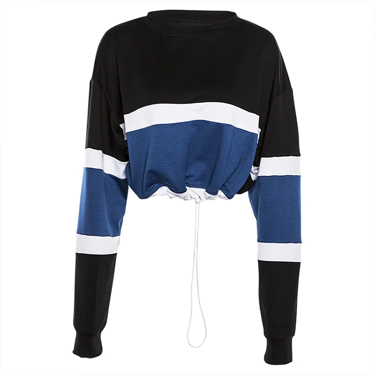 Women's Long Sleeve contrast color high waist Shirt short tops lady's fashion club party hip hop chic Basic Shirt Tees TB1020
Women's Long Sleeve contrast color high waist Shirt short tops lady's fashion club party hip hop chic Basic Shirt Tees TB1020