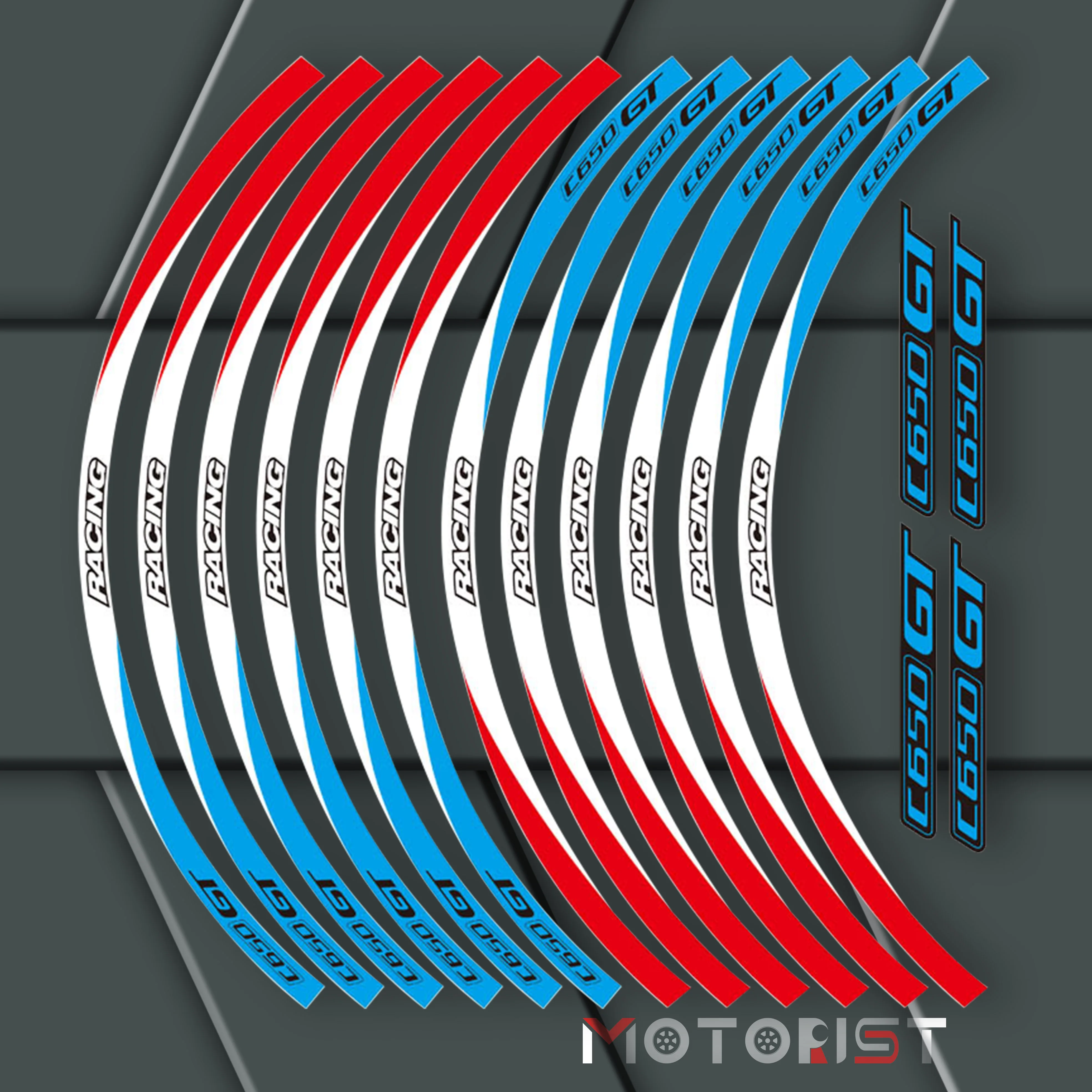 a set of 12pcs high quality motorcycle wheel decals waterproof Reflective stickers rim stripes For BMW C650GT
a set of 12pcs high quality motorcycle wheel decals waterproof Reflective stickers rim stripes For BMW C650GT