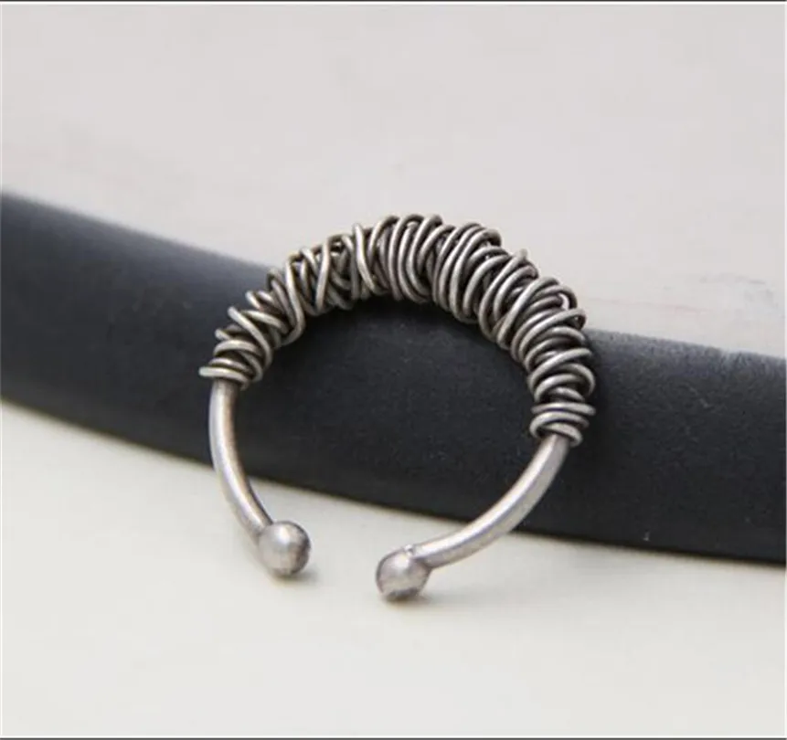 JINSE Thai Silver Ring Wire Wrapped European Creative Jewelry Vintage Romantic Rings for Girl Boy Gift
JINSE Thai Silver Ring Wire Wrapped European Creative Jewelry Vintage Romantic Rings for Girl Boy Gift