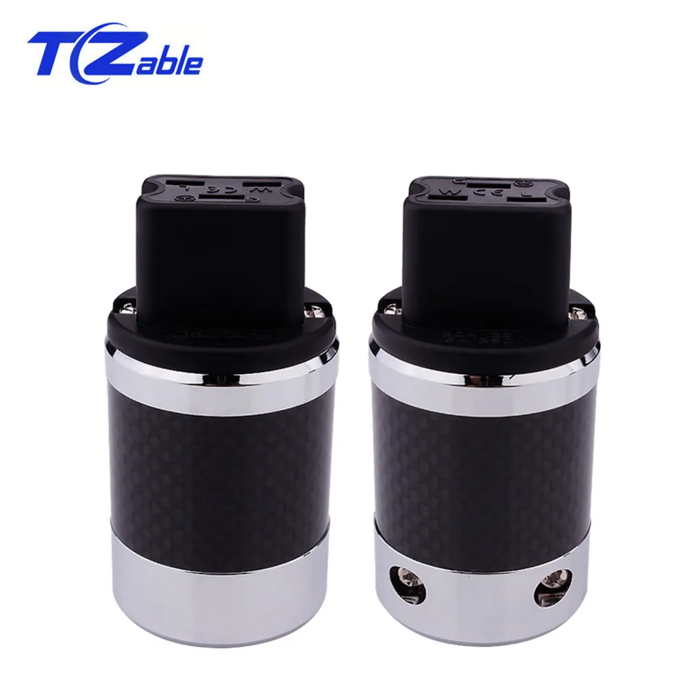 Hifi Power Plug Carbon Fiber Red Copper 20A Adapter IEC Female Connector US Standard AC Power Plugs Audio Speaker Connectors DIY
Hifi Power Plug Carbon Fiber Red Copper 20A Adapter IEC Female Connector US Standard AC Power Plugs Audio Speaker Connectors DIY