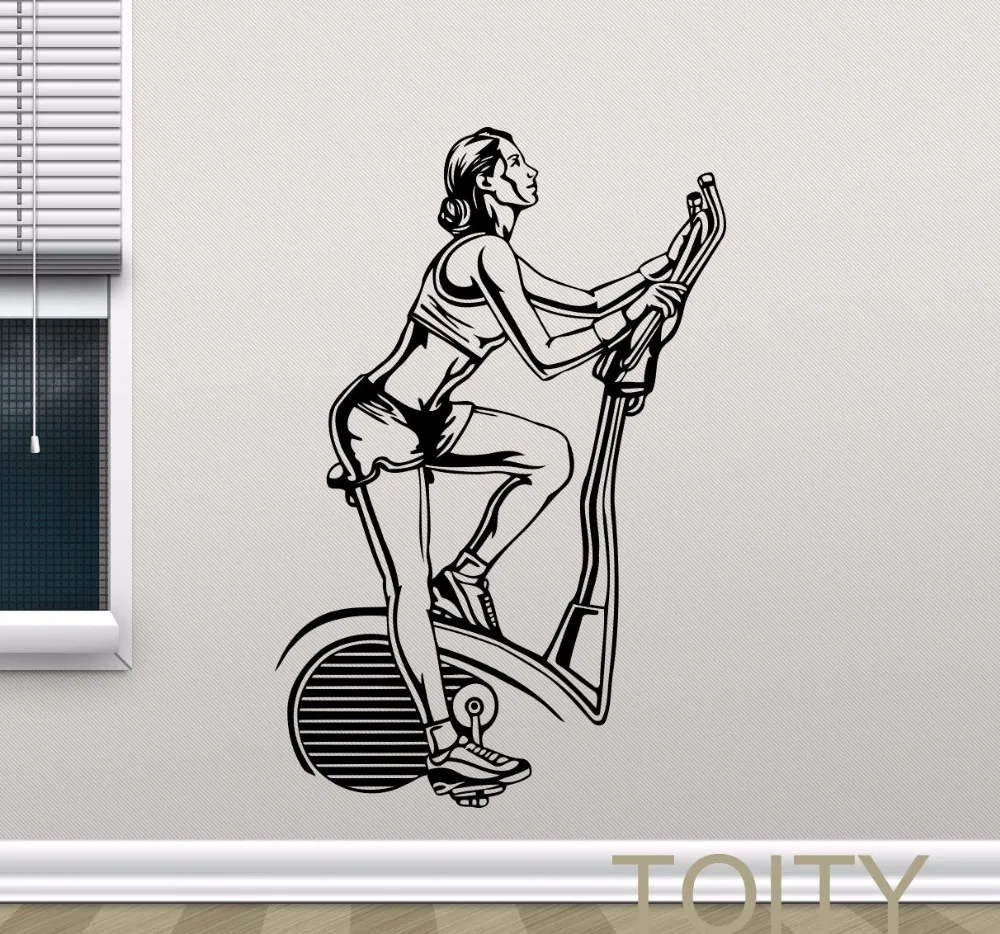 Fitness Gym Bike Wall Decal Sport Motivation Vinyl Sticker Club House Interior Art Decor Mural
Fitness Gym Bike Wall Decal Sport Motivation Vinyl Sticker Club House Interior Art Decor Mural