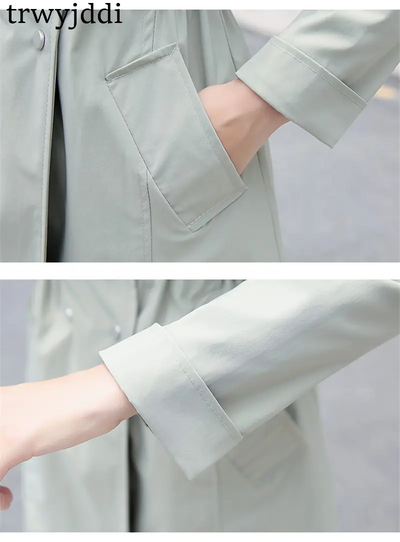 2021 New Spring Autumn Korean Casual Trench Coats Women Retro Chic Thin Long Windbreaker Coats N380
2021 New Spring Autumn Korean Casual Trench Coats Women Retro Chic Thin Long Windbreaker Coats N380