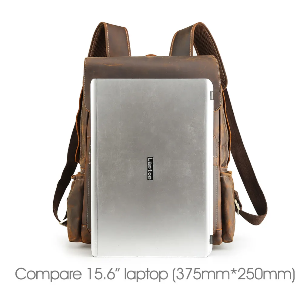 TIDING Men's Genuine Leather Backpack Multifunction Mountaineering bag Military Carry On Overnight Weekender 3582FS
TIDING Men's Genuine Leather Backpack Multifunction Mountaineering bag Military Carry On Overnight Weekender 3582FS
