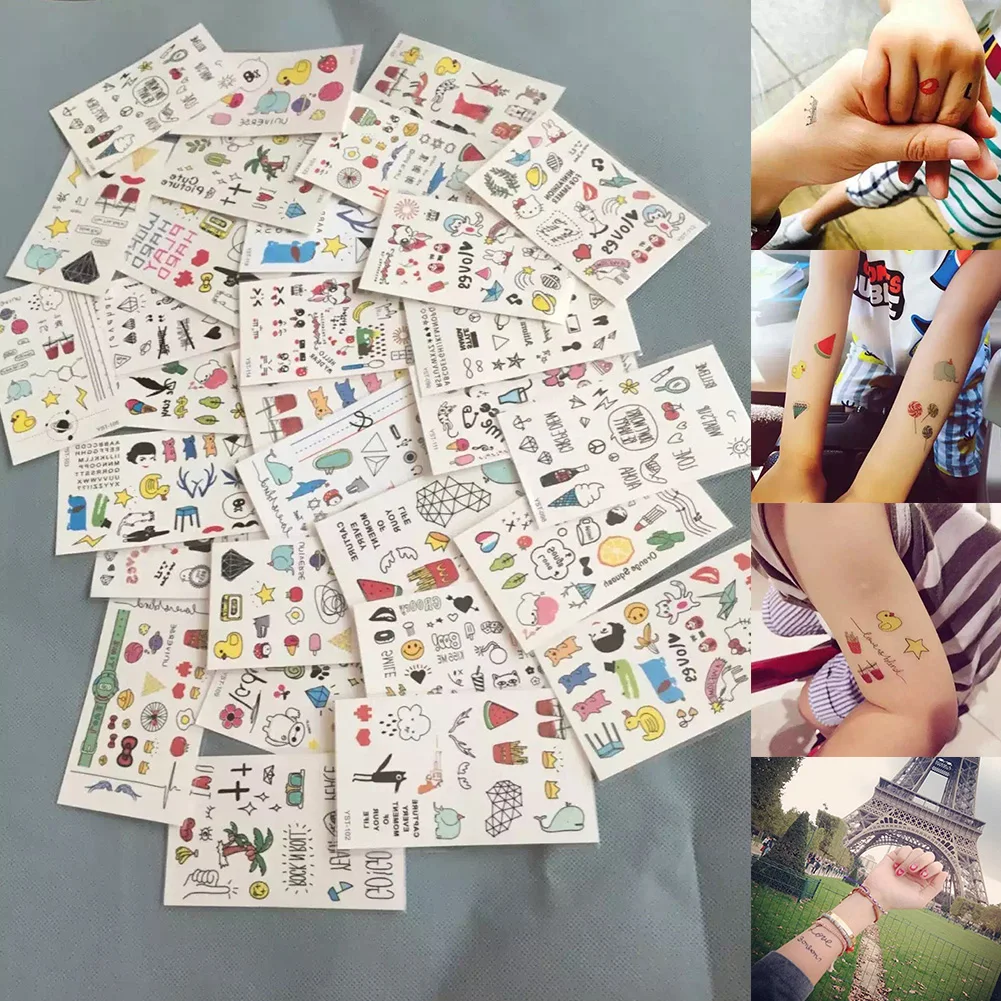 10 Sheets Cute Cartoon Kids Temporary Tattoo Inspired Body Makeup Sticker Tattoos Fashion More Attractive Random Pattern
10 Sheets Cute Cartoon Kids Temporary Tattoo Inspired Body Makeup Sticker Tattoos Fashion More Attractive Random Pattern