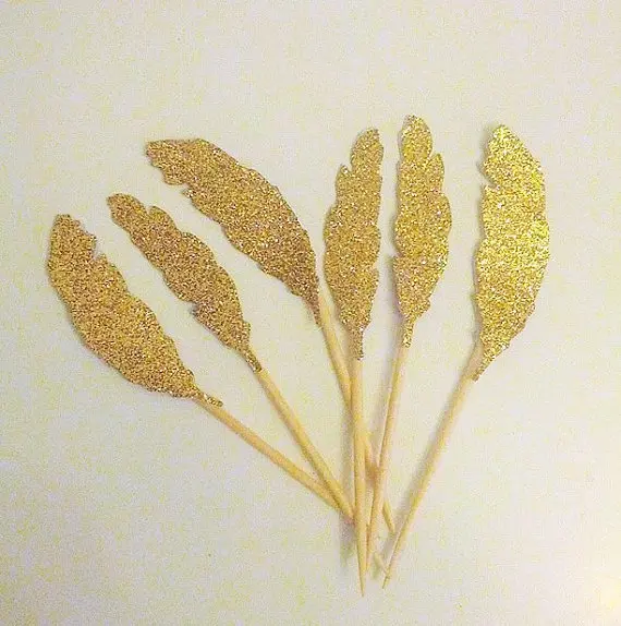 Glitter feathers Cupcake Toppers Garden Party Decor. picks Birthday wedding bridal baby shower cake decorations
Glitter feathers Cupcake Toppers Garden Party Decor. picks Birthday wedding bridal baby shower cake decorations