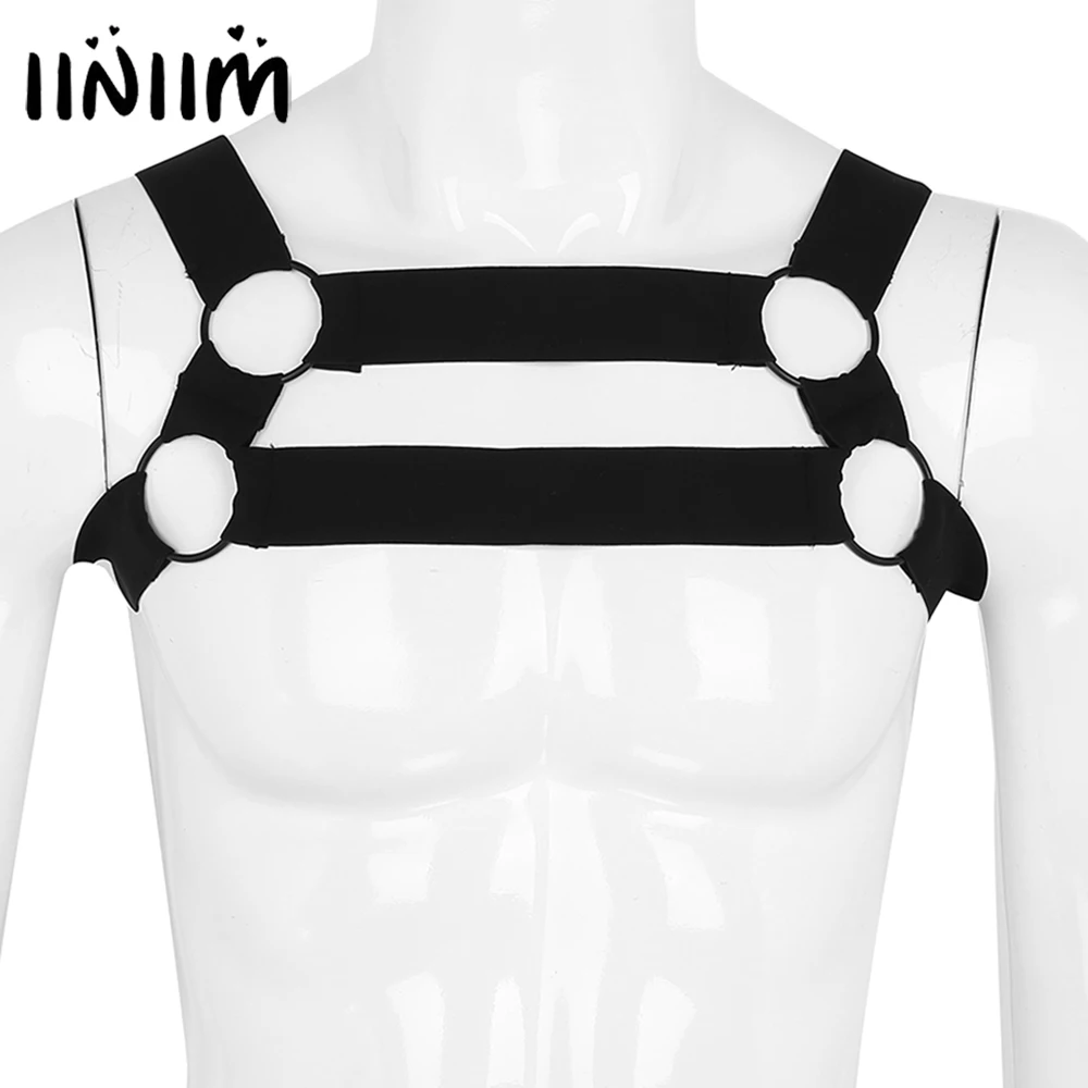 Mens Strong Nylon Elastic Shoulder Body Chest Harness Costumes Belt with Metal O Rings Arm Muscles Bondage Party Harness Men
Mens Strong Nylon Elastic Shoulder Body Chest Harness Costumes Belt with Metal O Rings Arm Muscles Bondage Party Harness Men