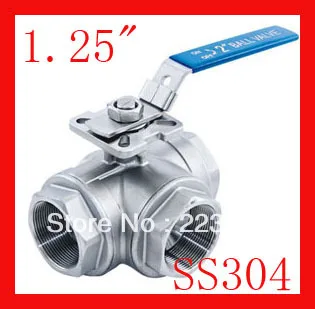 New arrival 1.25" CF8 SS304 stainless steel three way ball valve T port/L port BSP thread
New arrival 1.25" CF8 SS304 stainless steel three way ball valve T port/L port BSP thread