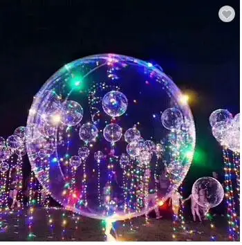 18 inch Led Transparent BoBo Helium Balloon With Flash String Lights For Birthday Wedding Christmas Party Decorative
18 inch Led Transparent BoBo Helium Balloon With Flash String Lights For Birthday Wedding Christmas Party Decorative