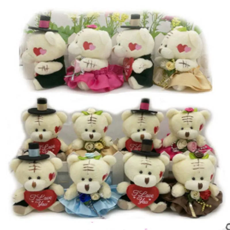 10pairs/lot free shipping Plush Bear 8.5cm Wedding Dress Bear Couple Plush Toy Wedding Gifts Wedding DrPlush Doll Bag Decoration
10pairs/lot free shipping Plush Bear 8.5cm Wedding Dress Bear Couple Plush Toy Wedding Gifts Wedding DrPlush Doll Bag Decoration