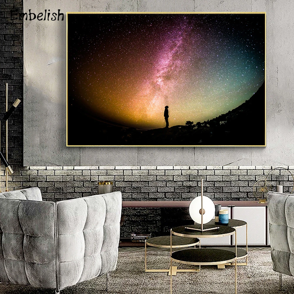 Embelish Hot Selling 1 Pieces Abstract Starry Sky Landscape Wall Art Pictures For Living Room Home Decor HD Canvas Paintings
Embelish Hot Selling 1 Pieces Abstract Starry Sky Landscape Wall Art Pictures For Living Room Home Decor HD Canvas Paintings