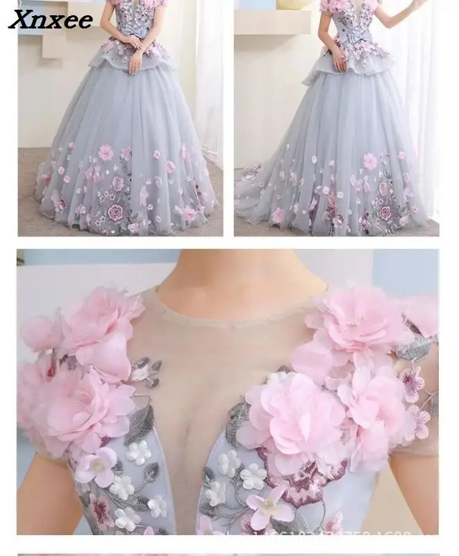 Xnxee New Ball Gown Arabic Dress For Wedding Scoop Hand Flowers Princess Bridal Gowns 2018 vestido de noiva Robe De Mariage
Xnxee New Ball Gown Arabic Dress For Wedding Scoop Hand Flowers Princess Bridal Gowns 2018 vestido de noiva Robe De Mariage