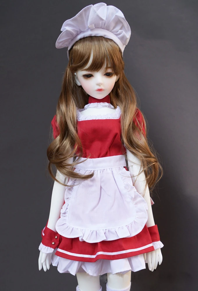 BJD doll dress is suitable for 1/31/41/6 MSD doll size fashionable cute wind Maid dress Suit Red and white doll accessories
BJD doll dress is suitable for 1/31/41/6 MSD doll size fashionable cute wind Maid dress Suit Red and white doll accessories