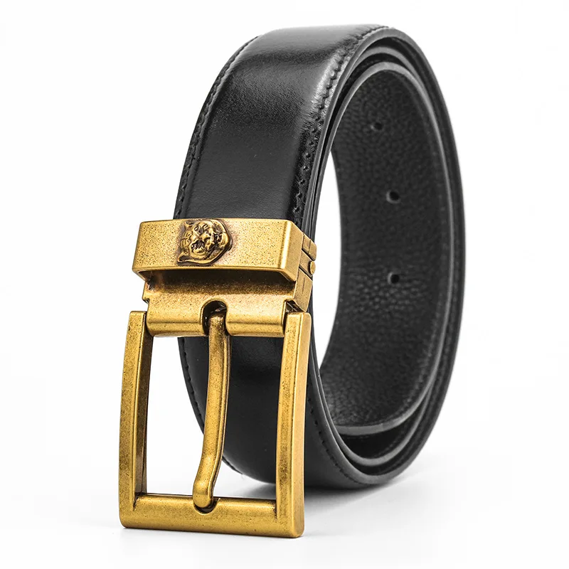 IMSTEN Men's Leather Belt, Double G Bronze Tiger Head Buckle Belt Lady's Decoration.
IMSTEN Men's Leather Belt, Double G Bronze Tiger Head Buckle Belt Lady's Decoration.