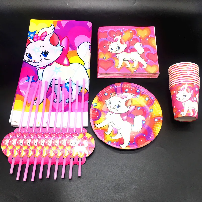 81pcs/lot Marie Cat disposable party tableware set Marie Cat straws plates cups napkins tablecloths Marie Cat party decorations
81pcs/lot Marie Cat disposable party tableware set Marie Cat straws plates cups napkins tablecloths Marie Cat party decorations