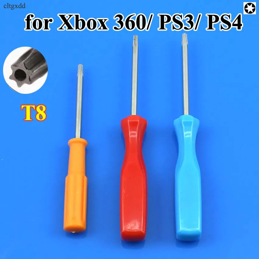 

Cltgxdd Security Screwdriver for Xbox 360/ PS3/ PS4 Tamperproof Hole Repairing Opening Tool Screw Driver Torx T8 T10