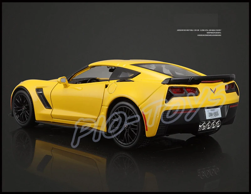 Подарок на Новый год Z06 1/24 Металлическая Модель коллекции автомобилей статичная